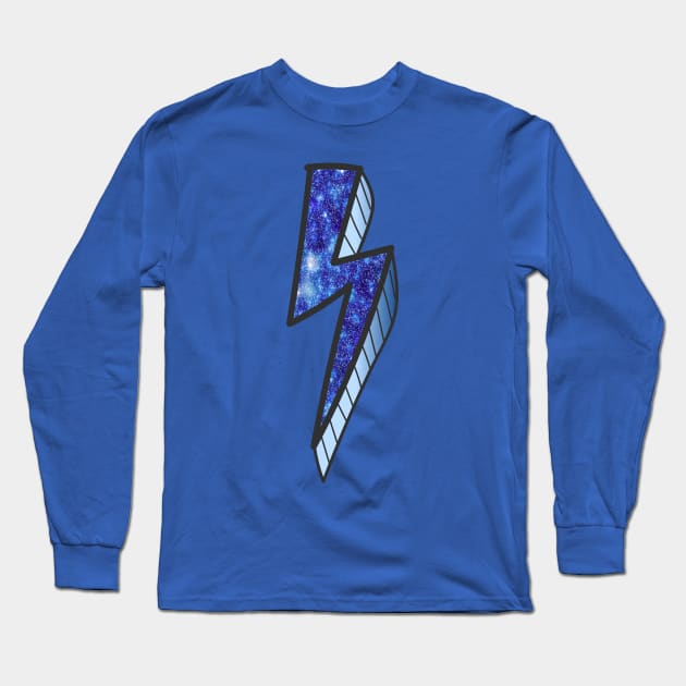 Galaxy Lightning Bolt Long Sleeve T-Shirt by LisaLiza